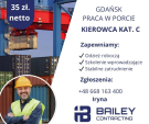 PRACA - OPERATOR CIĄGNIKA SIODŁOWEGO (kat. C) Port Kontenerowy w Gdańsku